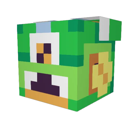 cludrex Minecraft avatar head, 3D render