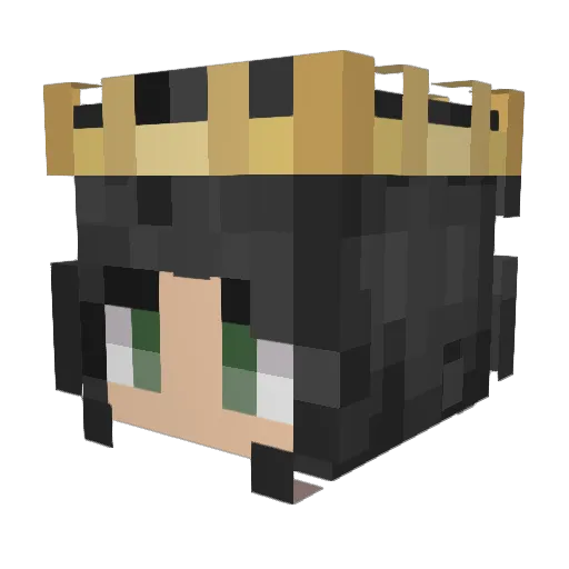 cludyx Minecraft avatar head, 3D render