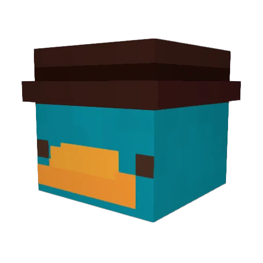 cluekeeper Minecraft avatar head, 3D render