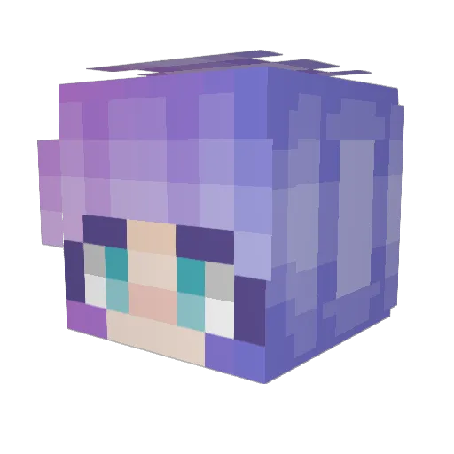 clueschow Minecraft avatar head, 3D render