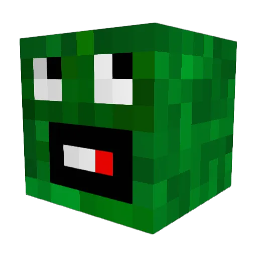 cluise Minecraft avatar head, 3D render