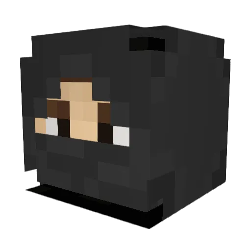 clunk1 Minecraft avatar head, 3D render