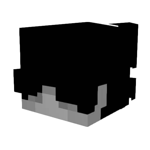 cluot Minecraft avatar head, 3D render