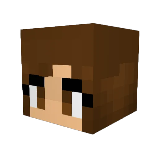clurr13 Minecraft avatar head, 3D render