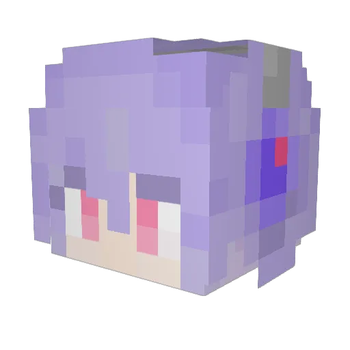 clut2233 Minecraft avatar head, 3D render