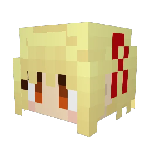 clutch_melon Minecraft avatar head, 3D render