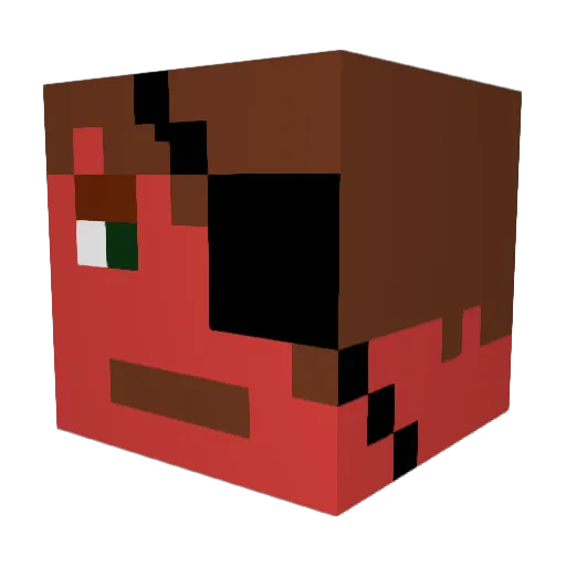 clutchcraft77 Minecraft avatar head, 3D render