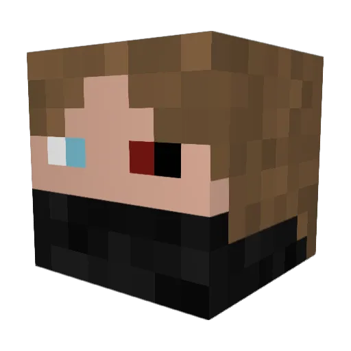 clutchysensei Minecraft avatar head, 3D render