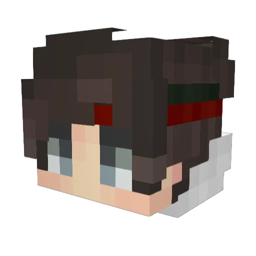 cluuri_legend17 Minecraft avatar head, 3D render