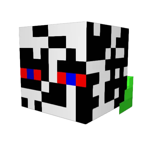 clw624 Minecraft avatar head, 3D render