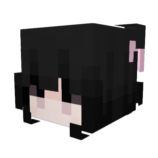 clwra Minecraft avatar head, 3D render