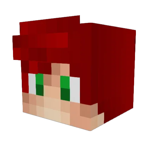 clyde123123123 Minecraft avatar head, 3D render