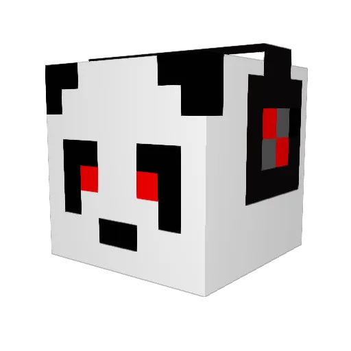 clydesdale Minecraft avatar head, 3D render