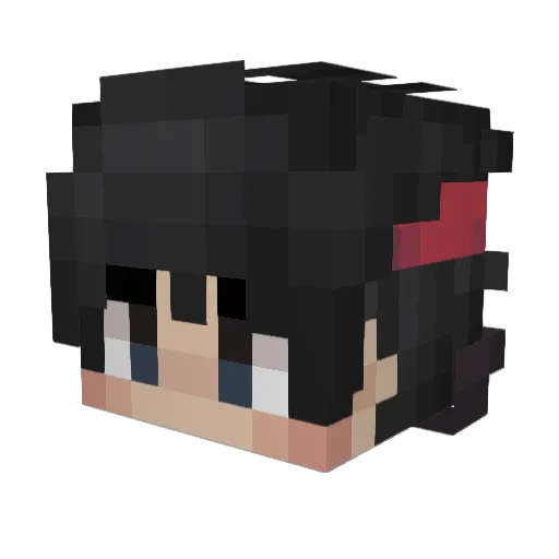 clyffy Minecraft avatar head, 3D render