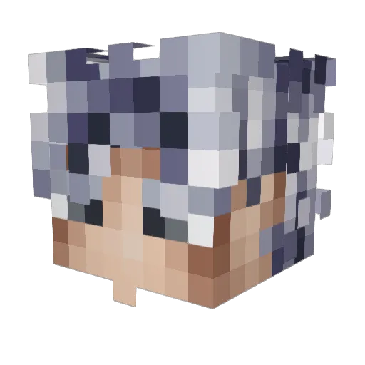 clylxn Minecraft avatar head, 3D render