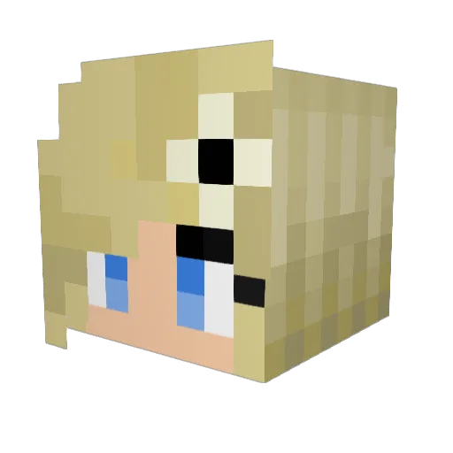 clynch37 Minecraft avatar head, 3D render