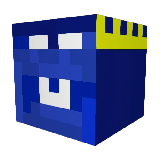 clyncy Minecraft avatar head, 3D render