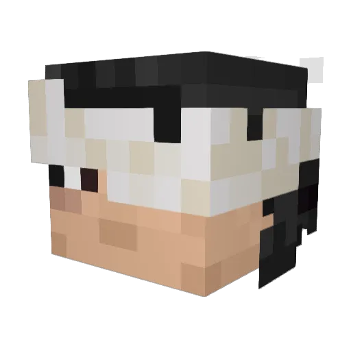 clyuai Minecraft avatar head, 3D render