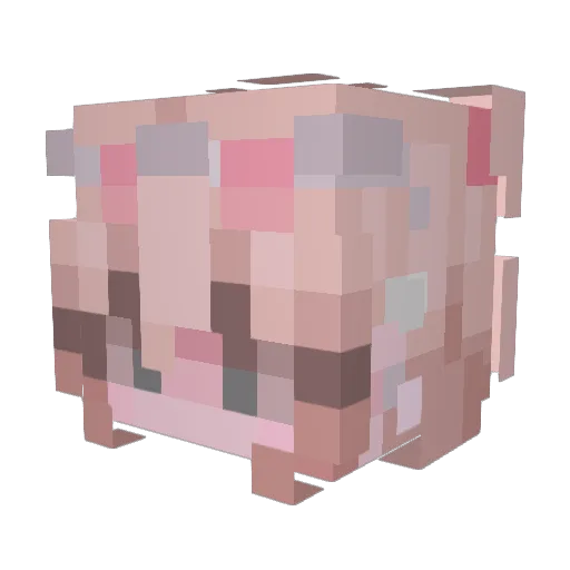 cmT969 Minecraft avatar head, 3D render