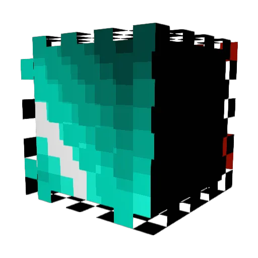 cm_0728 Minecraft avatar head, 3D render