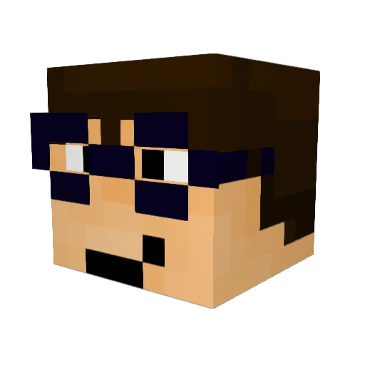 cmanAC130 Minecraft avatar head, 3D render