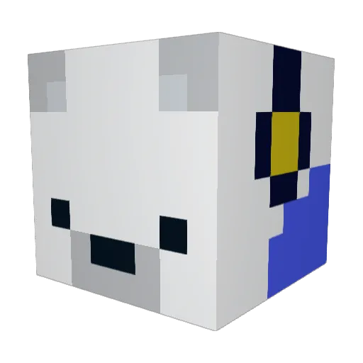 cmcadams68 Minecraft avatar head, 3D render