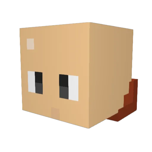 cmcmullan64 Minecraft avatar head, 3D render