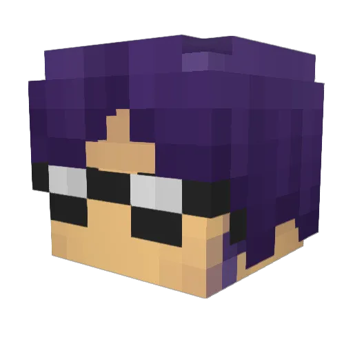 cmdSHIFTfive Minecraft avatar head, 3D render