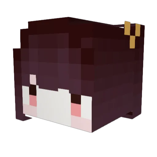 cmdoris Minecraft avatar head, 3D render