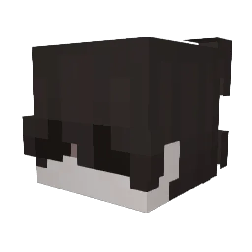 cmhiane Minecraft avatar head, 3D render