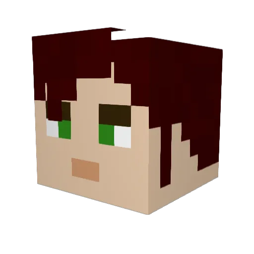 cmiertschin Minecraft avatar head, 3D render