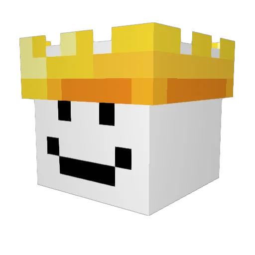 cmjht Minecraft avatar head, 3D render