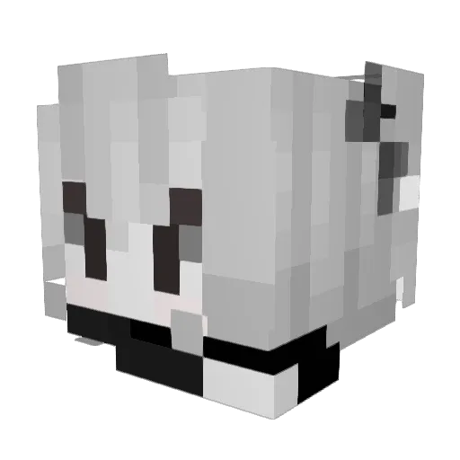 cmlh Minecraft avatar head, 3D render