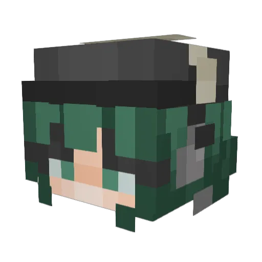 cmni Minecraft avatar head, 3D render