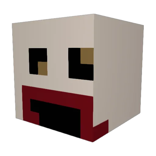 cmonster1672 Minecraft avatar head, 3D render