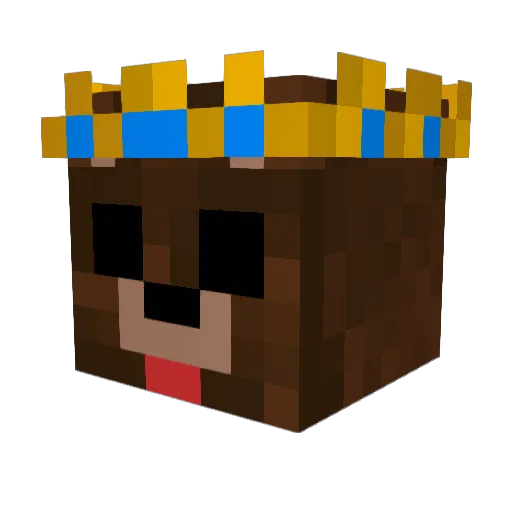 cmoorepdx Minecraft avatar head, 3D render