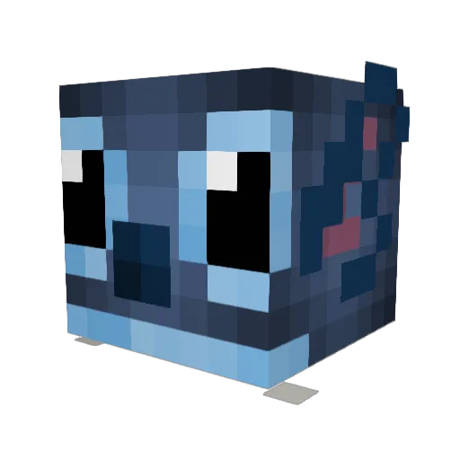 cmorr386 Minecraft avatar head, 3D render