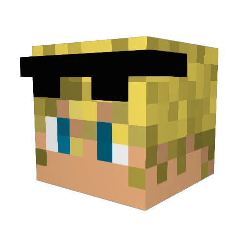 cmr729 Minecraft avatar head, 3D render