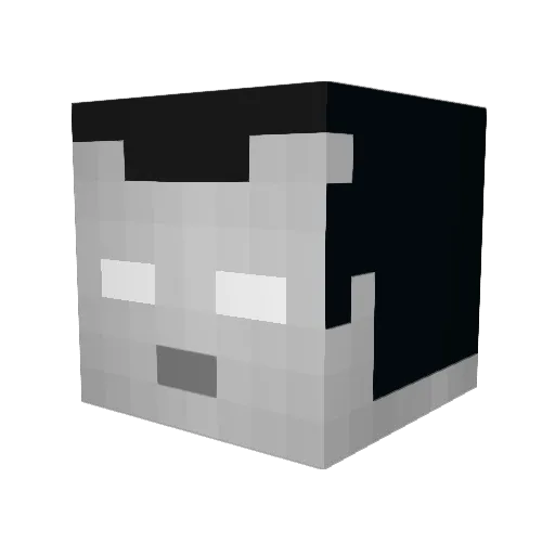 cmwxv3 Minecraft avatar head, 3D render