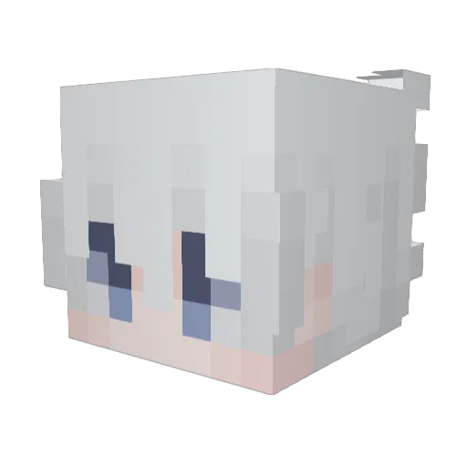 cn6 Minecraft avatar head, 3D render