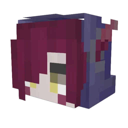 cn_Klpy Minecraft avatar head, 3D render