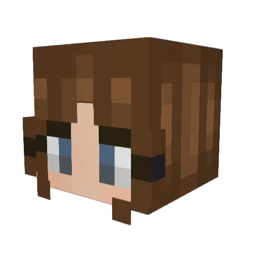 cn_mc44 Minecraft avatar head, 3D render