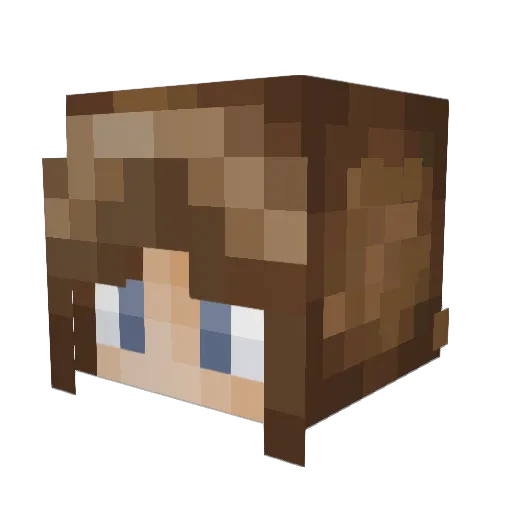 cn_noodle Minecraft avatar head, 3D render