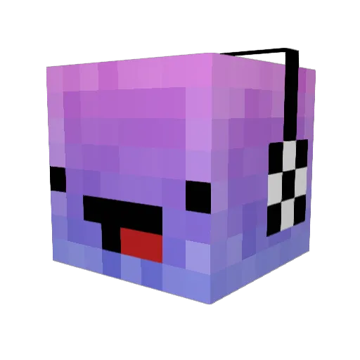 cncjx Minecraft avatar head, 3D render
