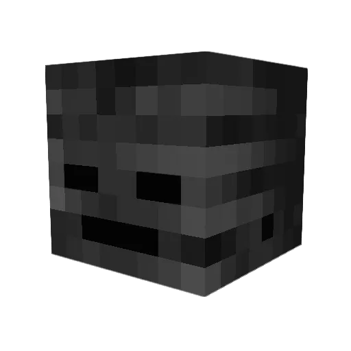 cnck Minecraft avatar head, 3D render