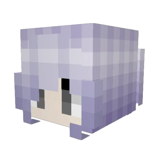 cncncncncncncnc Minecraft avatar head, 3D render