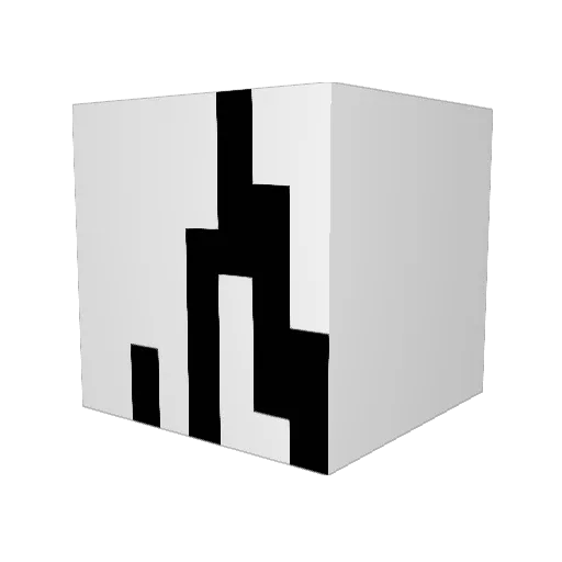 cndless Minecraft avatar head, 3D render