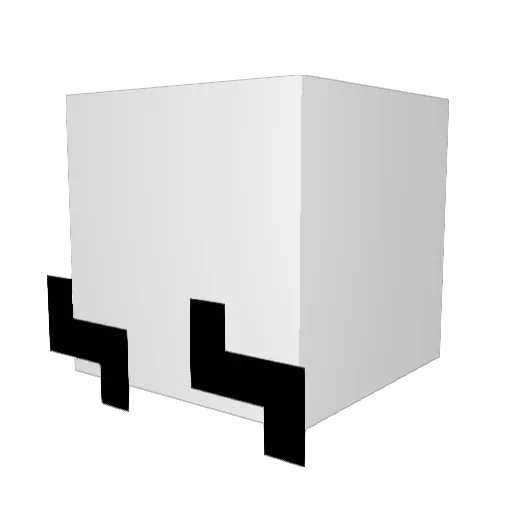 cndps Minecraft avatar head, 3D render