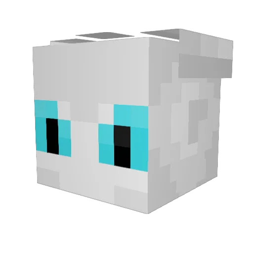 cnh03 Minecraft avatar head, 3D render