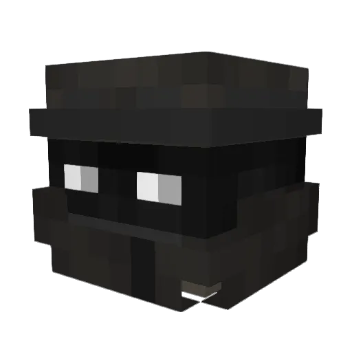 cniteing Minecraft avatar head, 3D render
